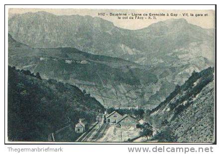 &#9619;&#9618;&#9617; Vif (Isère) Rhône-Alpes S/w Ak Bahnhof Gare Ca 1910 &#9617;&#9618;&#9619; - Vif