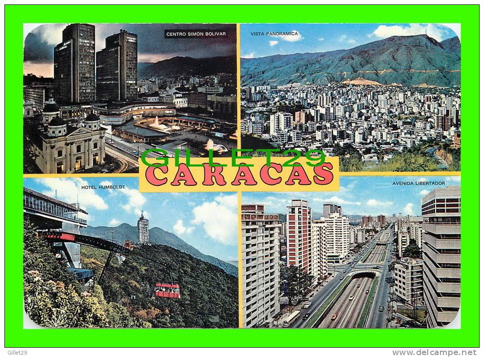 CARACAS, VENEZUELA - 4 MULTIVIEWS - TRAVEL IN 1985 - - Venezuela