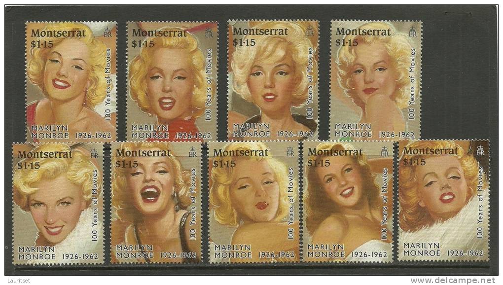 MONTSERRAT Sängerin Actress Marilyn Monroe MNH - Montserrat
