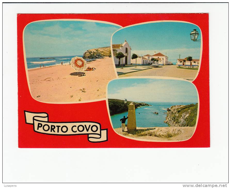 Portugal Cor 20323 - SINES - PORTO COVO - DIVERSOS ASPECTOS - OLD CARS AUTOMOBILES VOITURES TAUNUS 20M - Setúbal