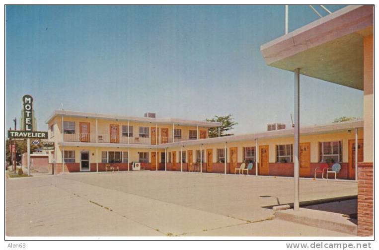 Casper WY Wyoming,  Motel Travelier, Lodging, C1960s Vintage Postcard - Casper