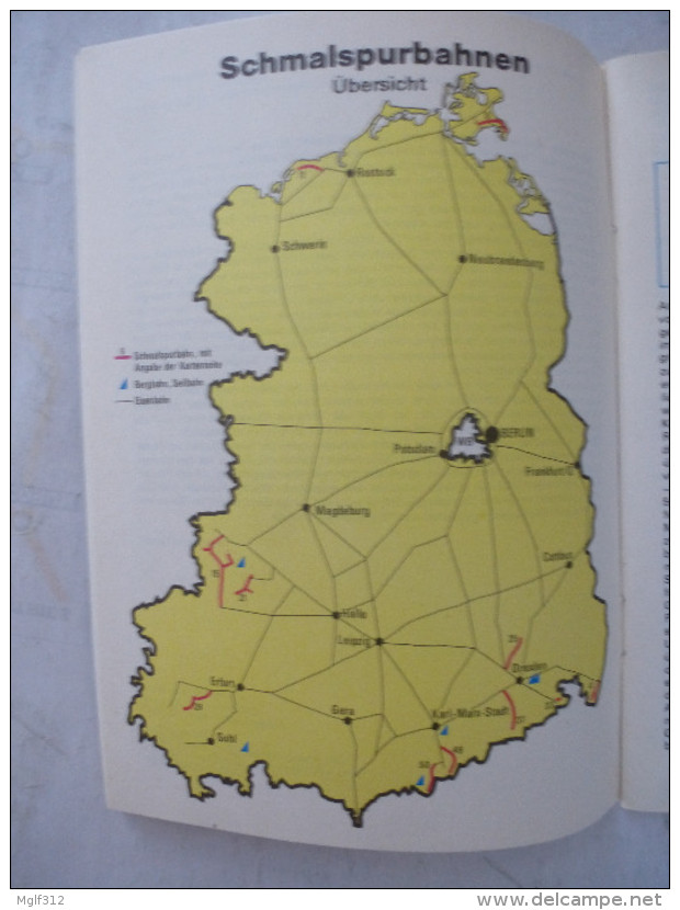 TRAINS à Voie étroite : LINKS UND RECHETS DER KLEINEN BAHNEN SCHMALSPURBAHNEN Der DDR Brochure Texte, Photos Et Plans. - Deutschland Gesamt