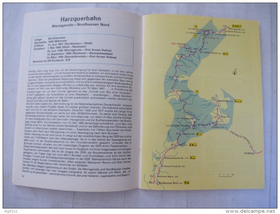 TRAINS à Voie étroite : LINKS UND RECHETS DER KLEINEN BAHNEN SCHMALSPURBAHNEN Der DDR Brochure Texte, Photos Et Plans. - Allemagne (général)