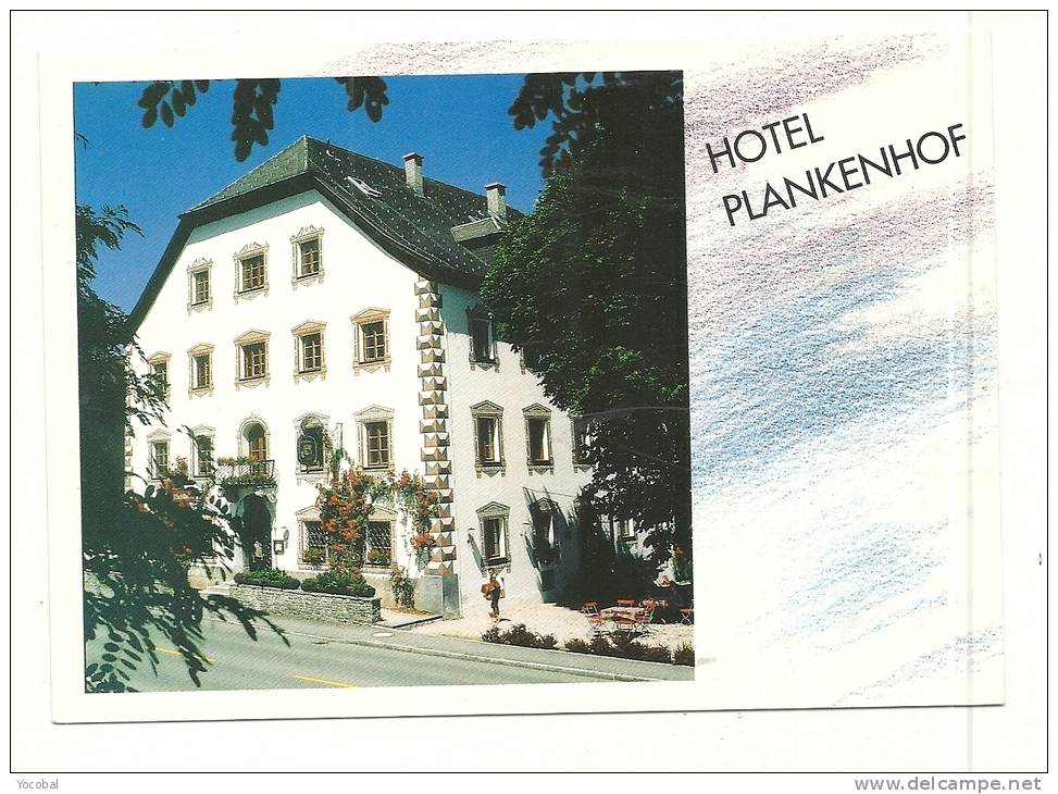 Cp, Commerce, Hotel-Pensio Plankenhof - Autriche, écrite - Otros & Sin Clasificación