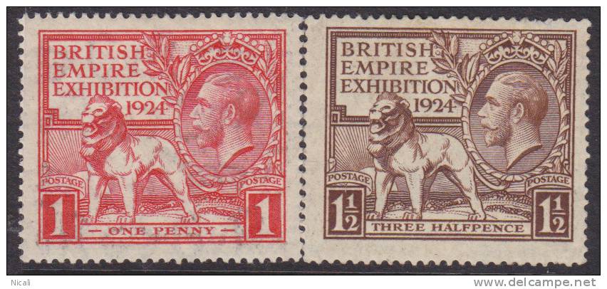 GB 1924 Exhibition SG 430/31 M XV211 - Ongebruikt