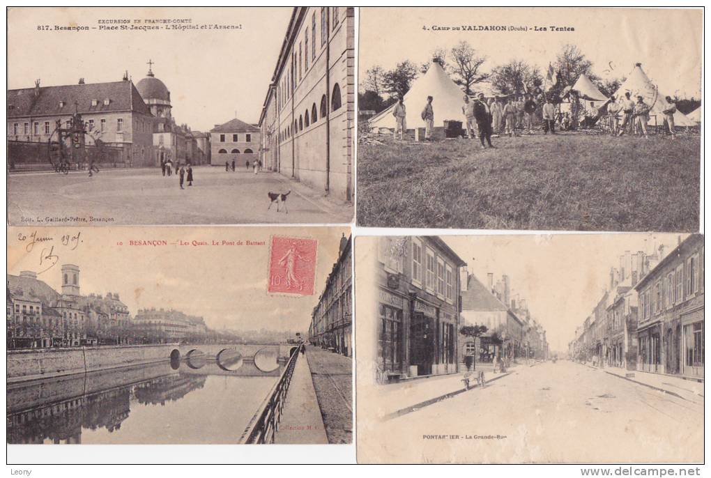 LOT De 10 CPA/CPSM 9X14 Du DOUBS (25) - VALDAHON - HOPITAUX NEUFS - PONTARLIER - BESANCON - 5 - 99 Cartes