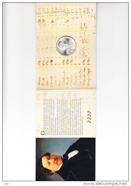 ITALIA  1992 -  Gioacchino Rossini  - 500 Lire In Astuccio Originale - Gedenkmünzen