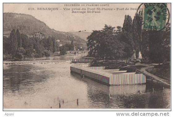 BESANCON (.vue Prise Du Pont St Pierre   Barrage St Paul  ) - Besancon