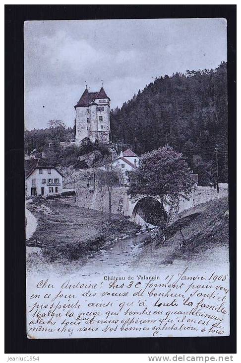 CHATEAU DE VALENGIN 1905 - Engi