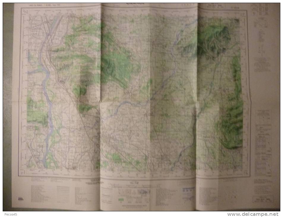 Carte I.G.N. Orange 1/50 000ème - 1972. - Topographical Maps