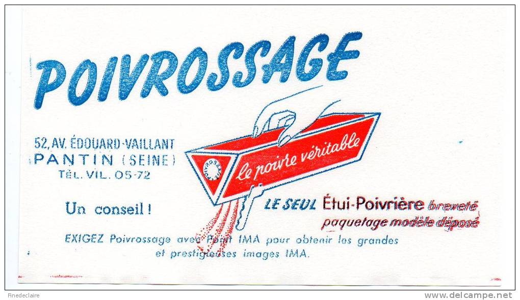 Buvard - Poivrossage - P