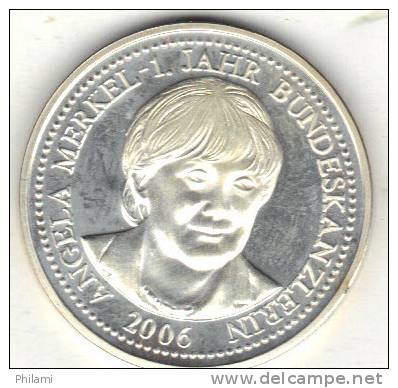 ALLEMAGNE, MEDAILLE, ANGELA  MERKEL 2006.   (MM01) - Autres & Non Classés