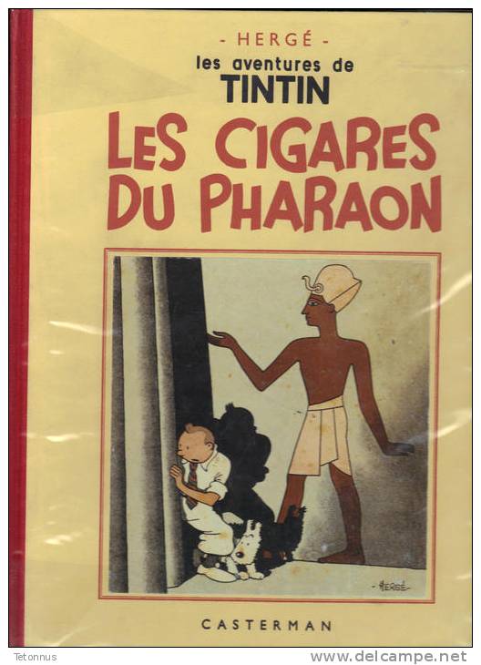 TINTIN ET LES CIGARES DU PHARAON Réédition Toilé - Tintin