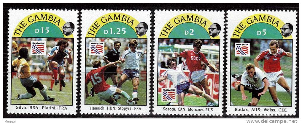 GAMBIE   N °  1558/61  * *  ( Cote 11e ) Cup 1994  Football  Fussball  Soccer - 1994 – USA