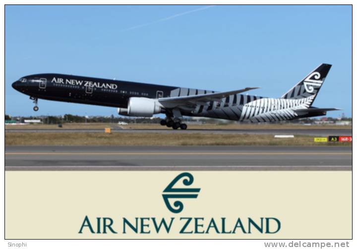 SA34-112  @   Airplane   Airport    AIR NEW ZEALAND    Airlines ,    ( Postal Stationery , Articles Postaux ) - Aerei