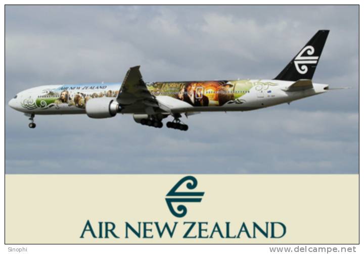 SA34-120  @   Airplane   Airport    AIR NEW ZEALAND    Airlines ,    ( Postal Stationery , Articles Postaux ) - Flugzeuge