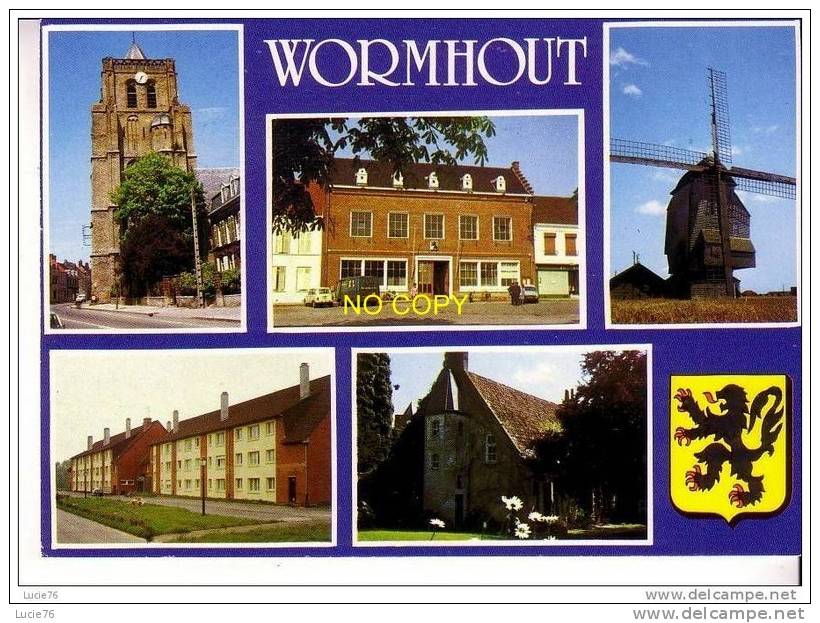 WORMHOUT -  5 Vues Et Blason - Wormhout