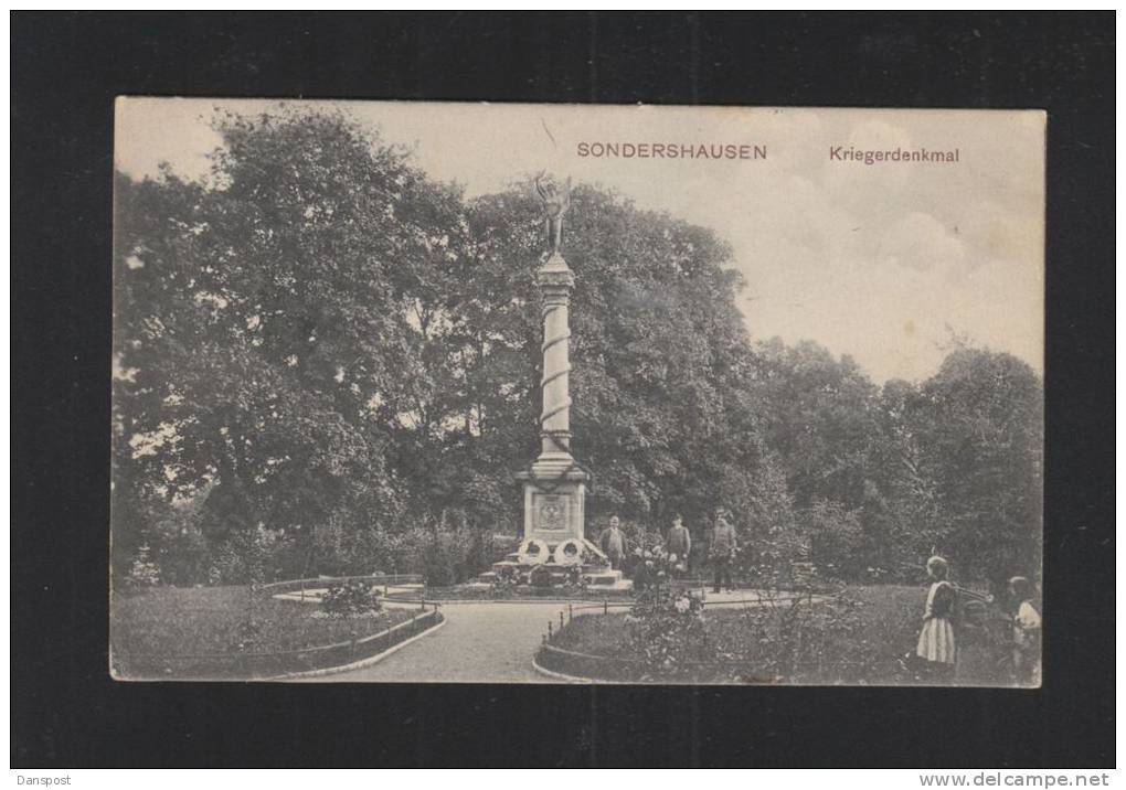 AK Sondershausen Kriegerdenkmal 1916 - Sondershausen