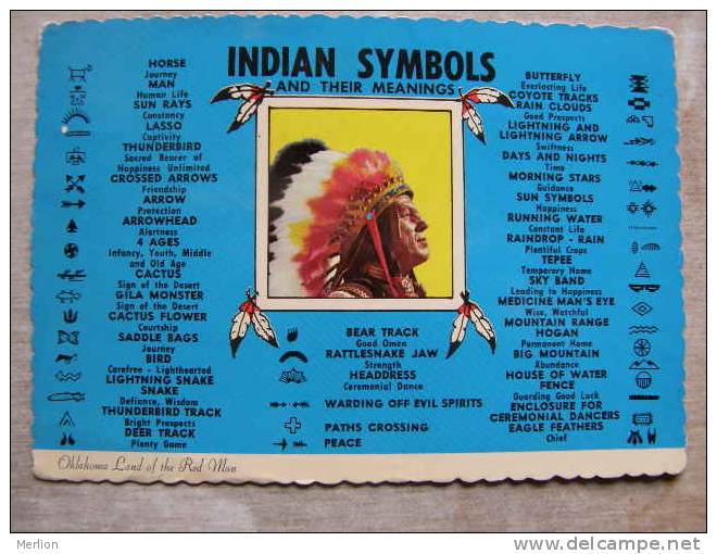 USA OK -Tulsa - Indian Symbols  And  Their Meanings   D95186 - Tulsa