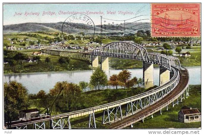 Nex Railway Bridge , Charleston An Kanowha West Virginia -  Texte En ESPERANTO ? (51477) - Autres & Non Classés