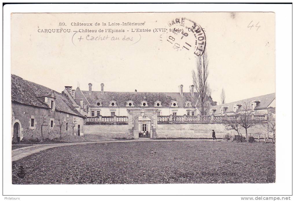 CARQUEFOU  --  Château De L'Epinais  --  L'Entrée (XVIIe Siècle) - Carquefou
