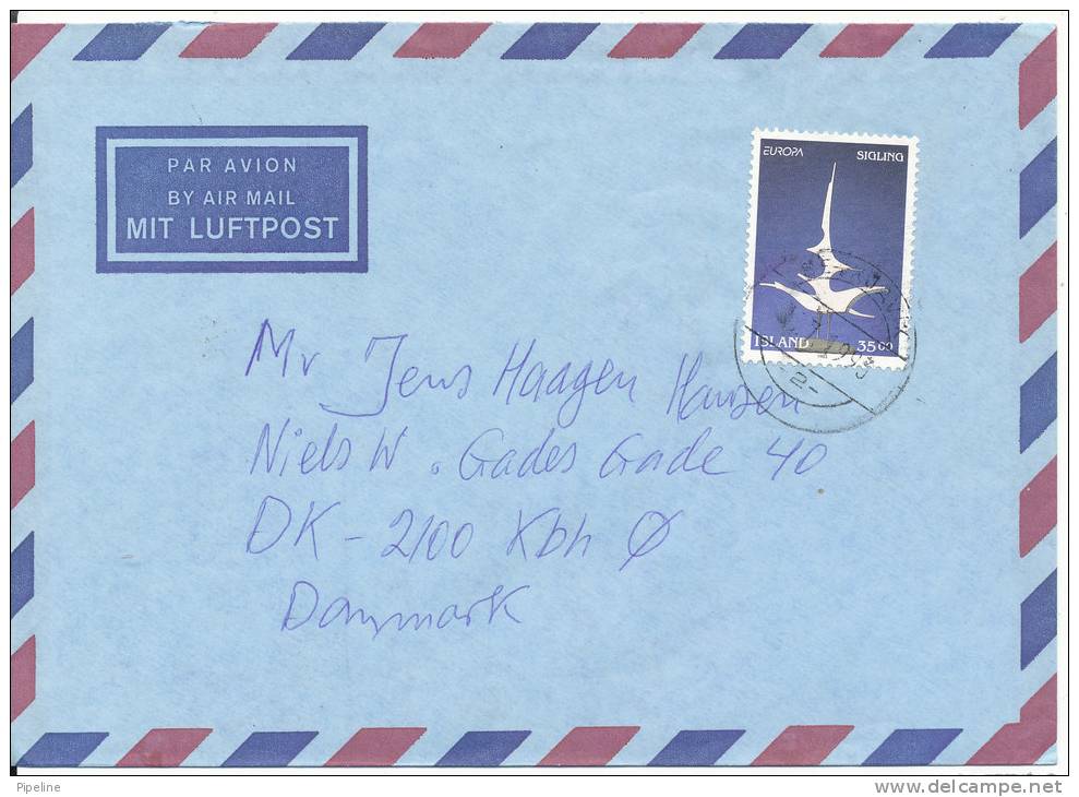 Iceland Air Mail Cover Sent To Denmark Reykjavik 1-7-1993 - Airmail