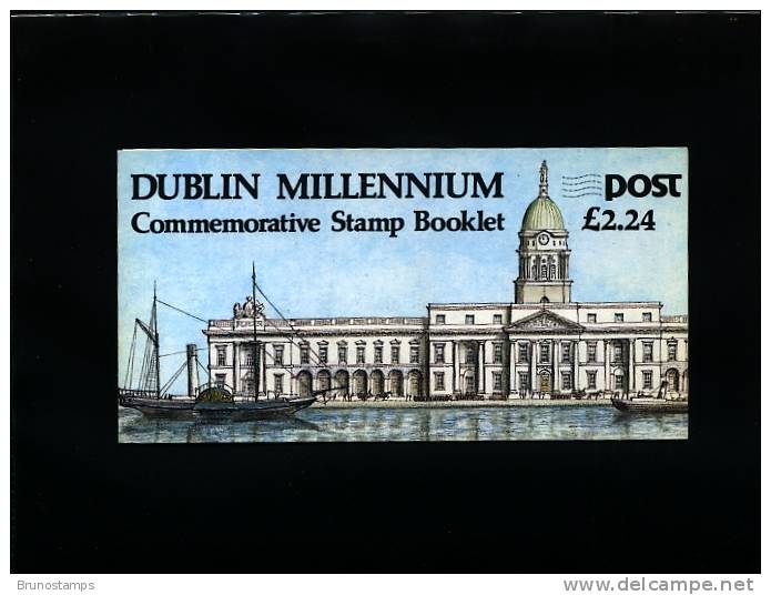 IRELAND/EIRE - 1988 DUBLIN MILLENIUM PRESTIGE BOOKLET   MINT NH - Carnets