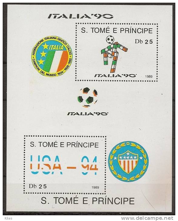 SAO TOME AND PRINCIPE 1989  WC Football Italy - 1990 – Italien