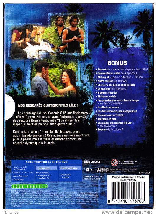 LOST - Les Disparus - Intégrale Saison 4  -  ( 6 DVD - Vol. 1, 2, 3, 4, 5, 6  ) . - Azione, Avventura