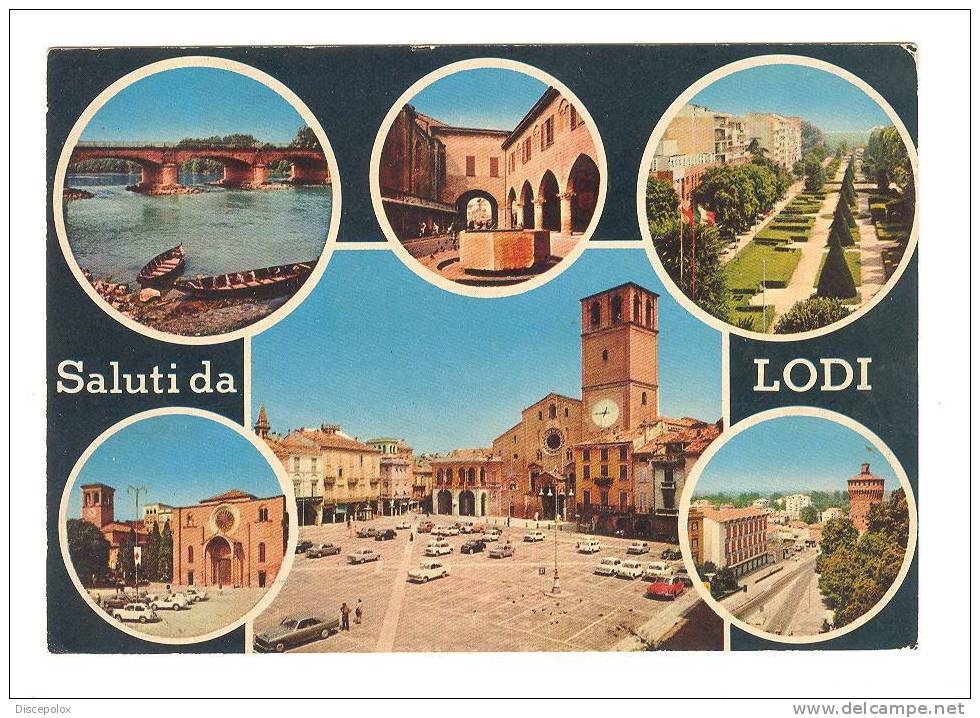 C2441 Saluti Da Lodi - Multipla / Viaggiata 1983 - Lodi