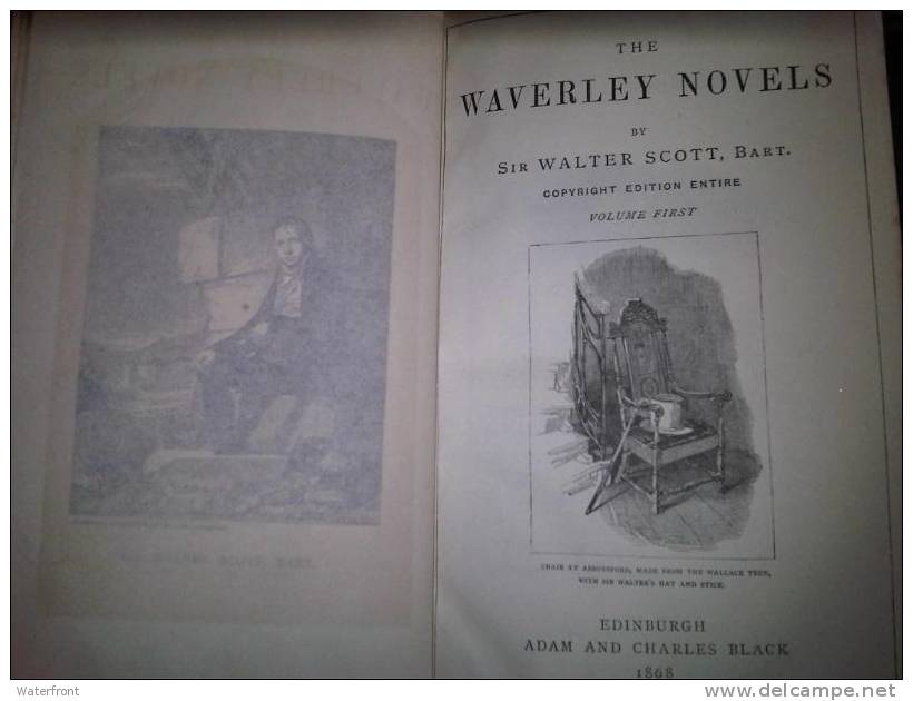 Sir Walter Scott - Waverley Novels (Voll 1 And 3) - Edinburgh, 1868 - Very Good Conditions - 1850-1899