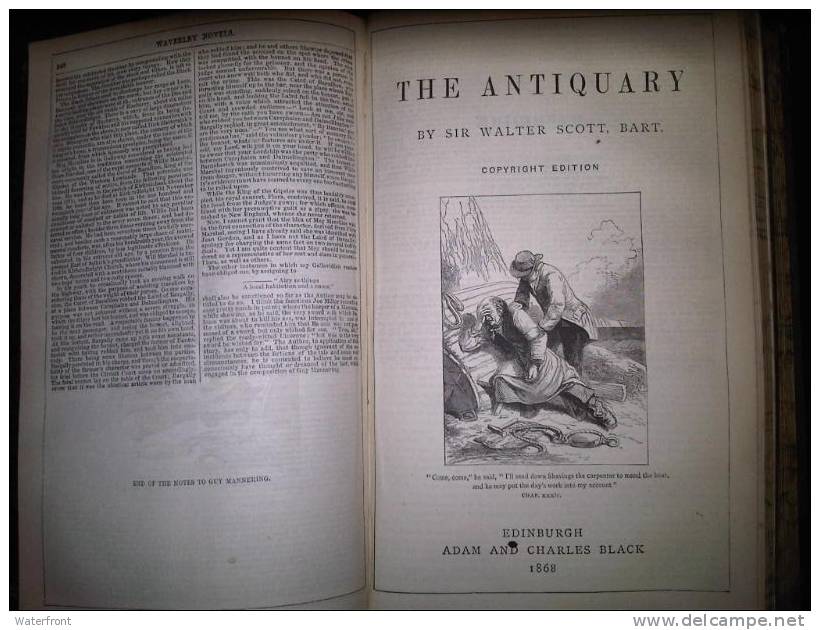 Sir Walter Scott - Waverley Novels (Voll 1 And 3) - Edinburgh, 1868 - Very Good Conditions - 1850-1899