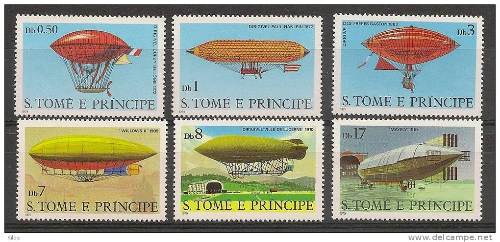 SAO TOME AND PRINCIPE 1979 AVIATION HISTORY,  Airships ZEPPELINS - Zeppelins