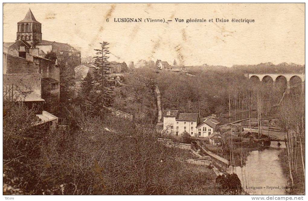 LUSIGNAN Vue Générale  Et Usine Electrique - Lusignan