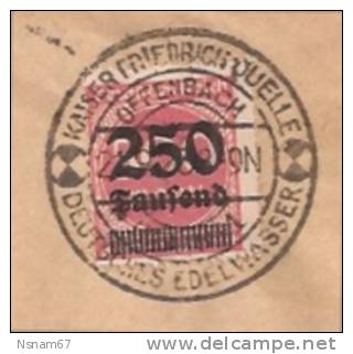 R18 - OFFENBACH - Inflation 1923 - NAUMANN -  SEIFEN Und PARFUMERIE Fabrik - - Other & Unclassified