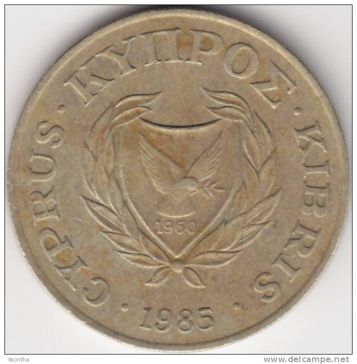 @Y@   Cyprus  20 Cent 1985    (2168) - Chypre