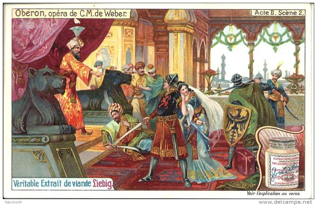 Image Publicitaire - LIEBIG - Oberon, Opéra De C.M. De Weber - Acte II Scène 2 - Autres & Non Classés
