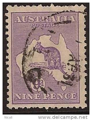 AUSTRALIA 1929 9d Violet Roo U SG 108 QF113 - Gebruikt