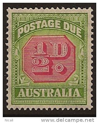 AUSTRALIA 1938 1/2d Postage Due SG D112 HM LH33 - Impuestos