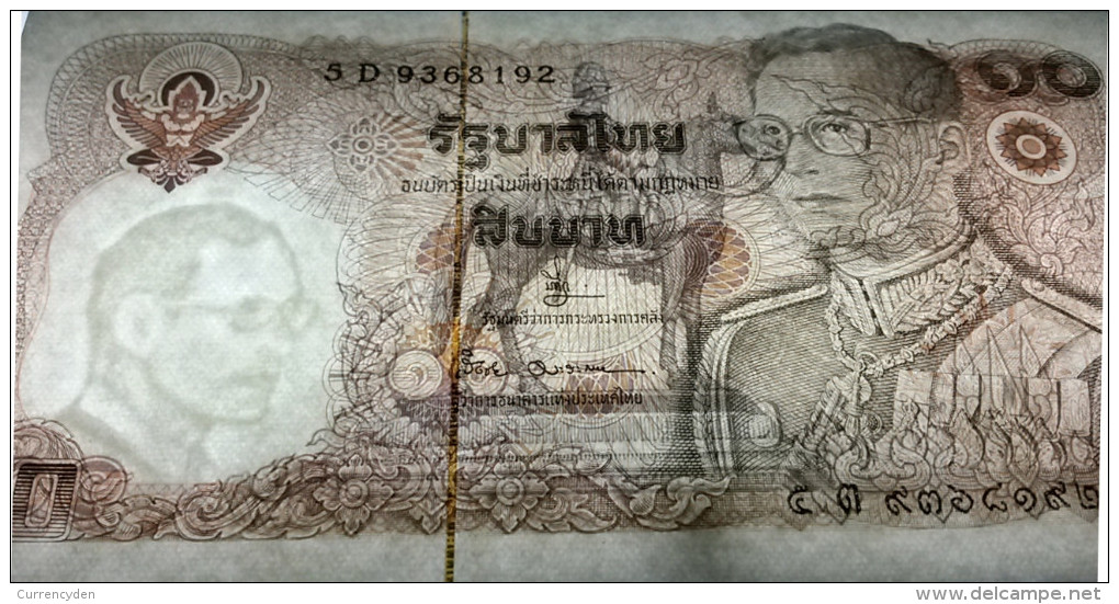 Thailand P98, 10 Baht, Rama IX / Mounted King Rama V Chulalongkorn The Great - Tailandia