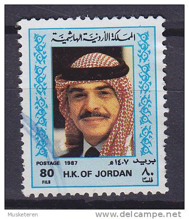 Jordan 1987 Mi. 1372      80 F King König Hussein - Giordania