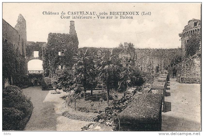 Château De CASTELNAU , Près De Bretenoux : Cour Intérieure Neuve Excellent état - Bretenoux