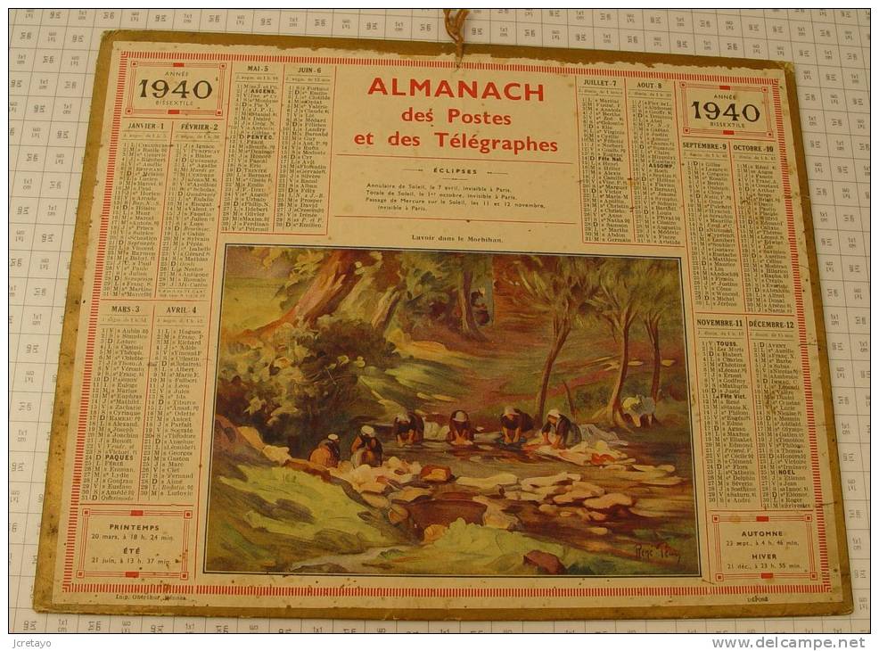 Almanach Des PTT, Année 1940, Ref Perso 520 - Grossformat : 1941-60