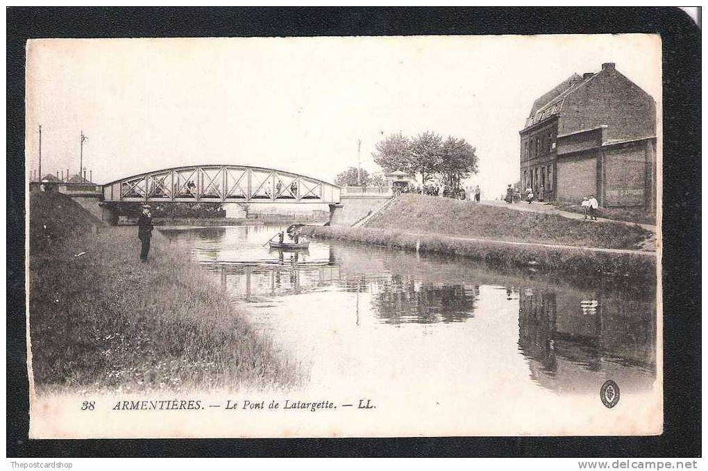 CPA 59 BRIDGE ARMENTIERES - PONT DE LATARGETTE More FRANCE FOR SALE @1 EURO OR LESS - Armentieres