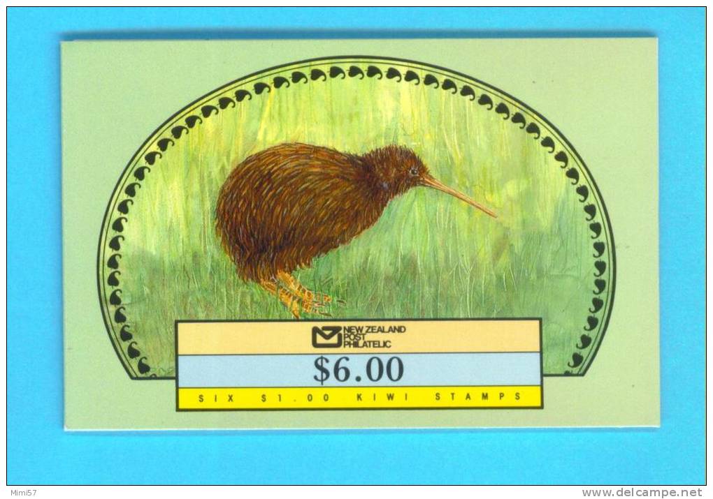 1 Carnet 6 Timbres Rond Kiwi 1988 - Markenheftchen