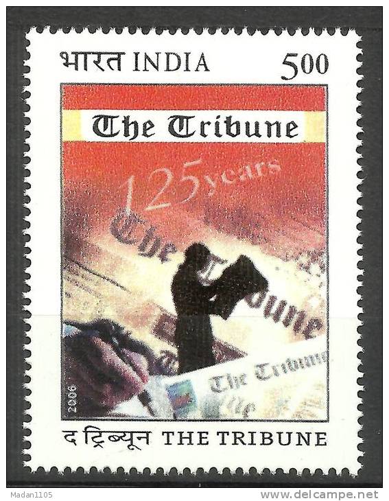 INDIA, 2006, 150 Years Of The Tribune, (Newspaper), MNH, (**) - Nuevos