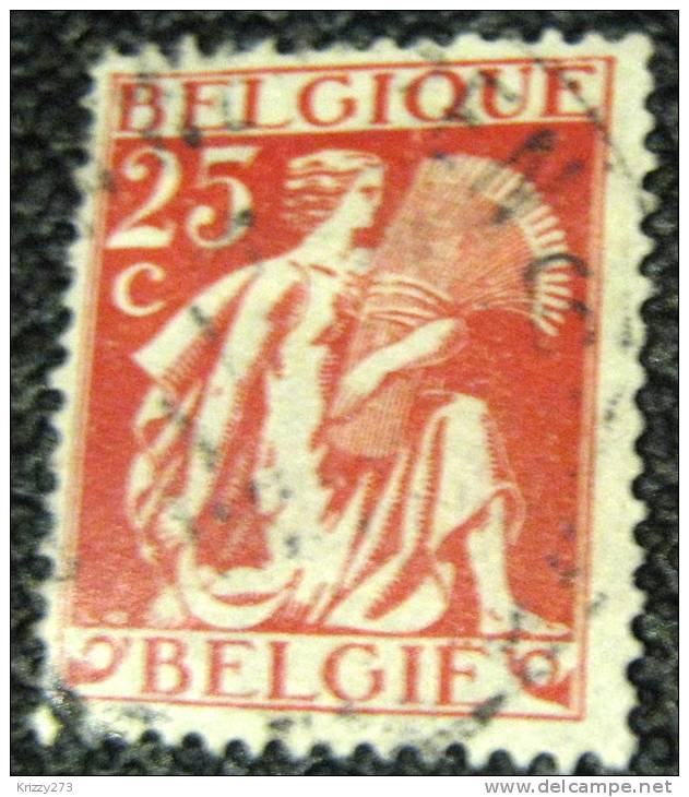 Belgium 1932 Reaper 25c - Used - 1932 Cérès Et Mercure