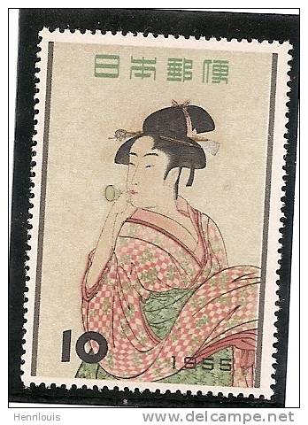 JAPON  Timbre Neuf * * 1955  Semaine Philatélique   (ref 573 ) - Used Stamps