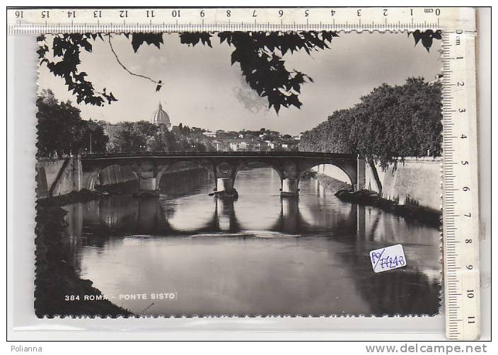 PO7724B# ROMA - PONTE SISTO  VG 1950 - Panoramische Zichten, Meerdere Zichten