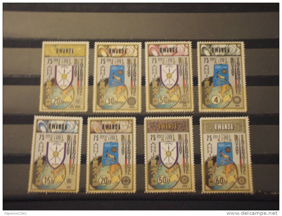 RWANDA - 1980 ROTARY 8  Valori -NUOVI(++)-TEMATICHE - Unused Stamps